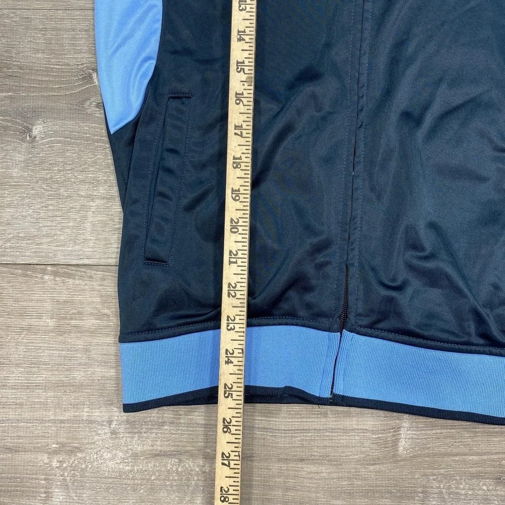 Manchester City Jacket‎ Mens Small Blue Black Soccer Football Zip Track Top